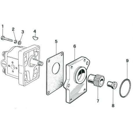GIUNTO TRASCINAMENTO POMPA MASSEY FERGUSON